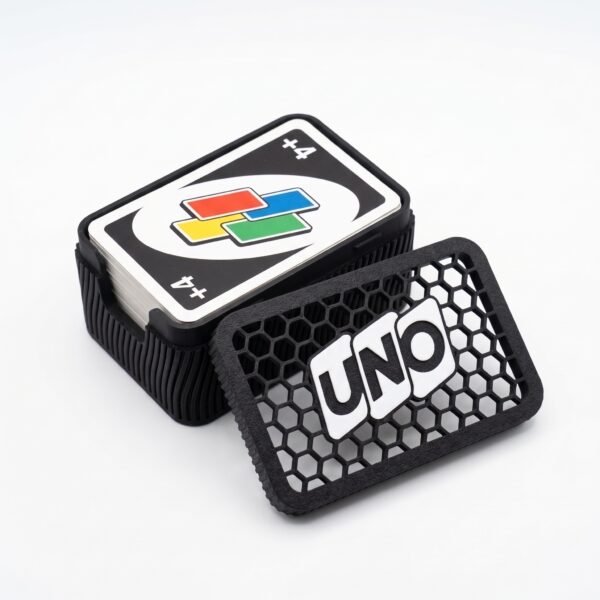 Estuche Organizador para Cartas de UNO – Diseño Hexagonal 3D