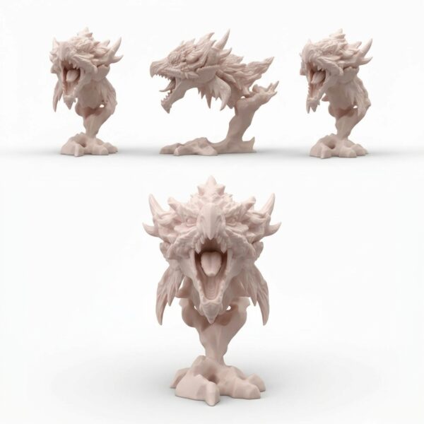 Product_photography_studio_lighting_20260924154140 Cabeza Decorativa Rathalos – Escultura 3D de Exhibición