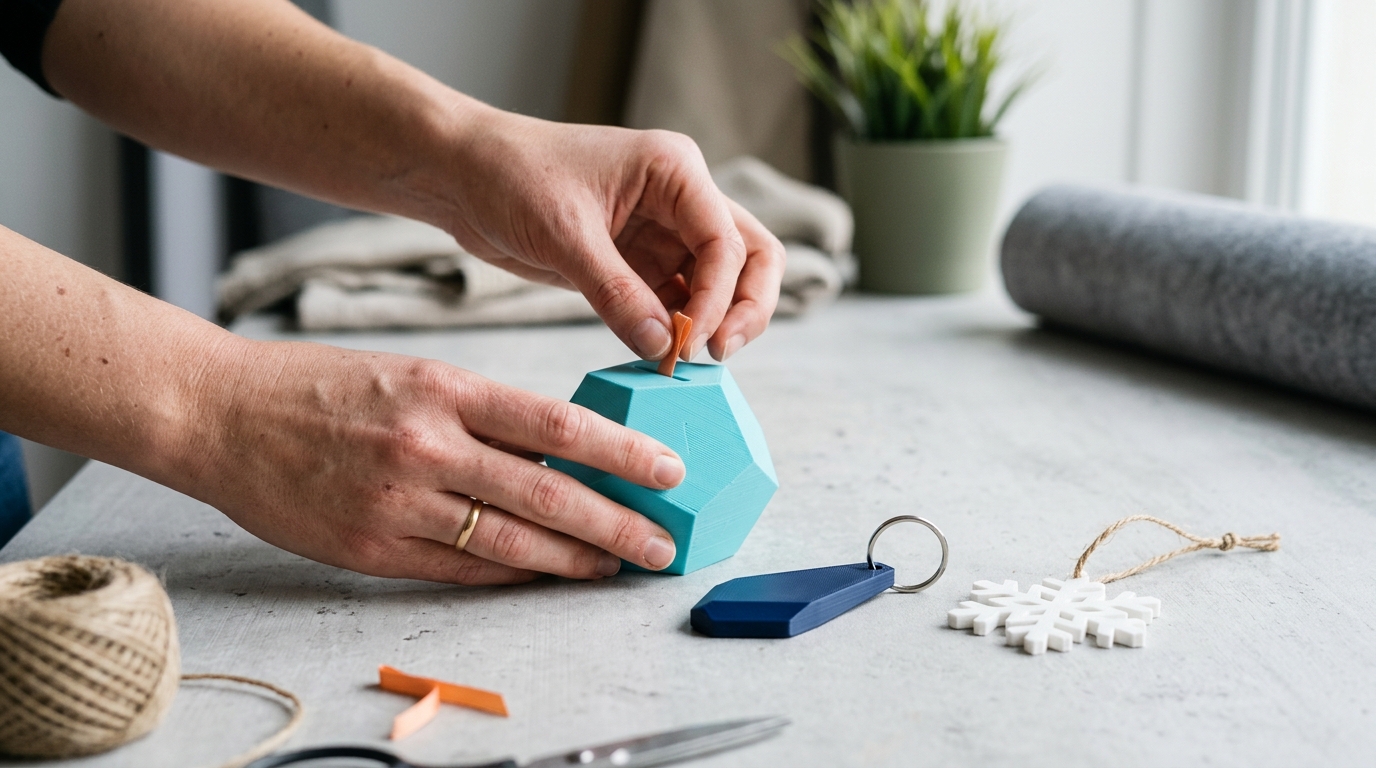 Preparación de un regalo impreso en 3D
